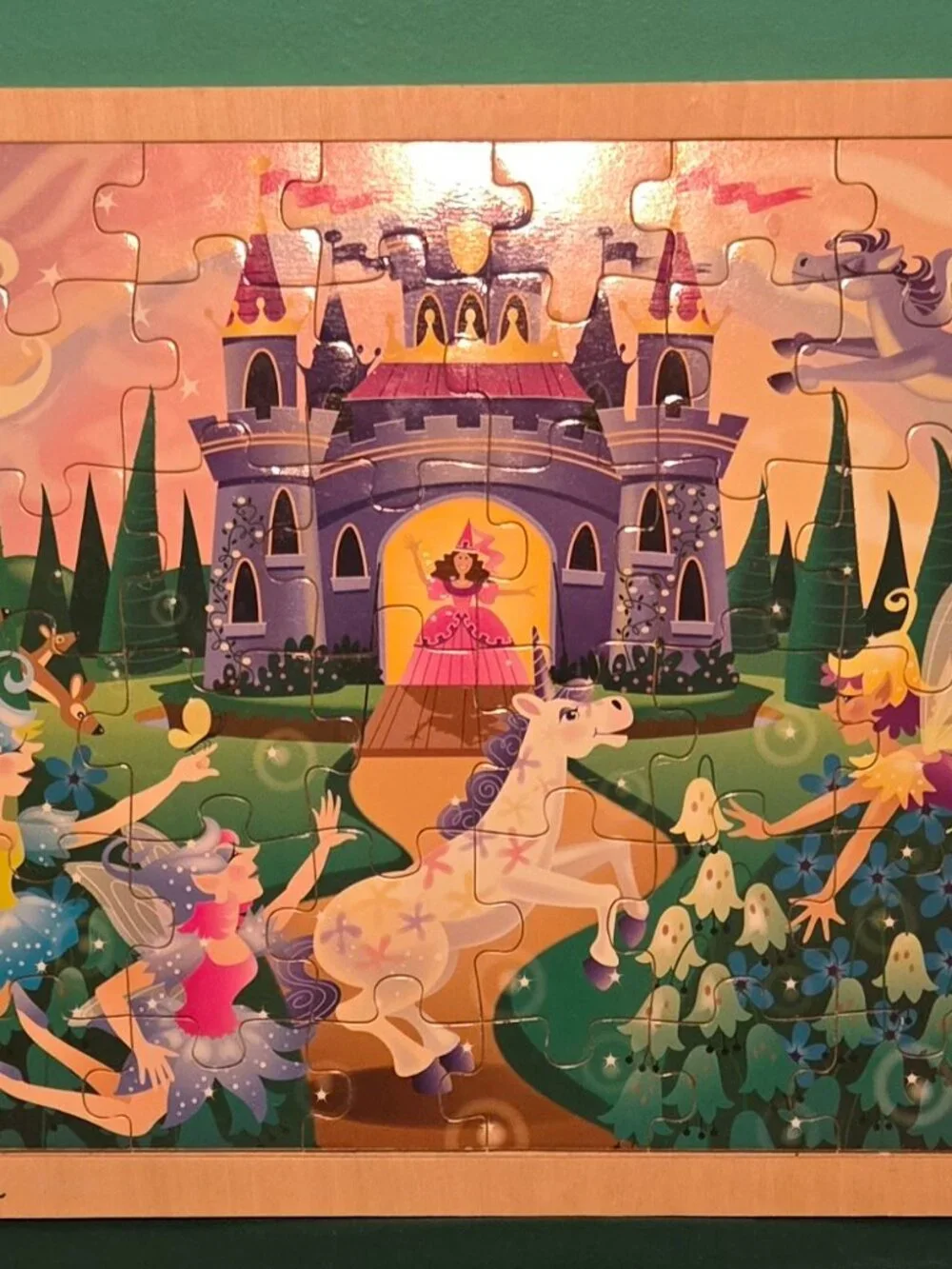 Melissa & Doug Wooden Jigsaw Puzzle Fairy Fantasy 48 Pieces Ages 4+